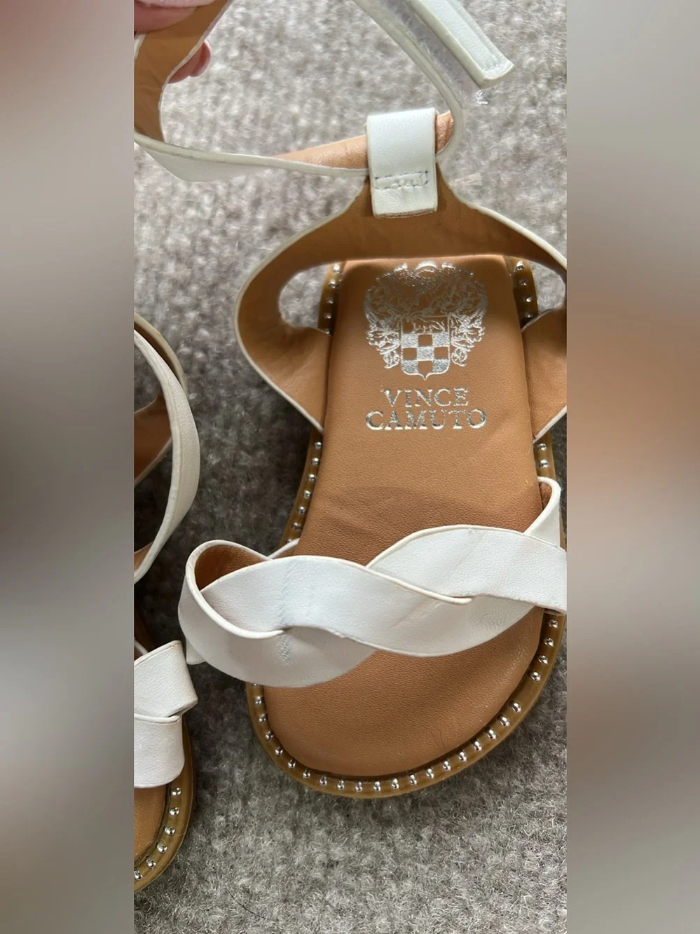 Vince Camuto Toddler Girls Braided Strap Sandals size 3